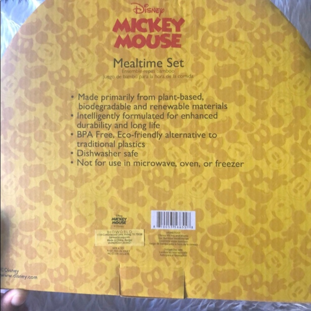 New Mickey Mouse 3 piece dining set